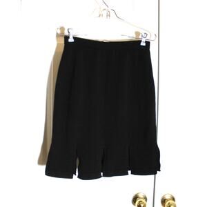 Lawrence Rich Vintage Black Sweater Knit Skirt sz 6